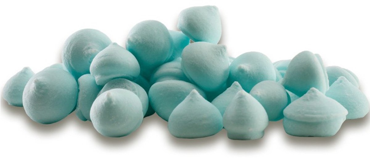DEKORA - Potje kleine pastelblauwe suikermeringues 90 g