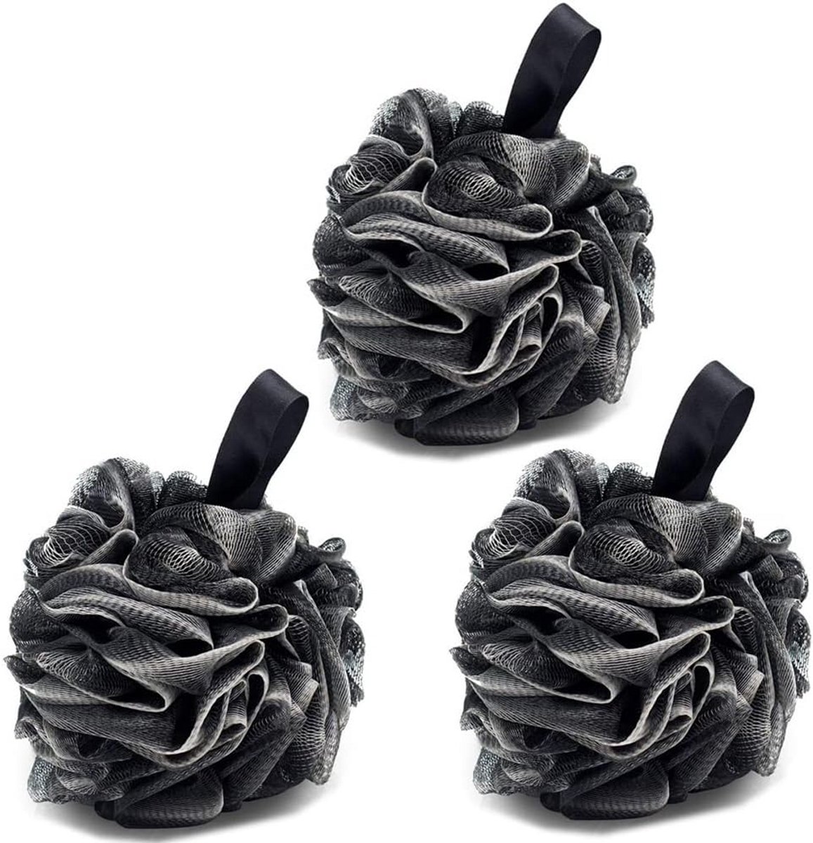 3x Douche Spons Set - Peeling Luffa Badborstel voor Zachte en Schone Huid