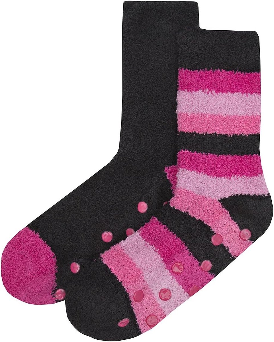 Set van 4 Dames Comfortabele Pantoffelsokken - Diverse Kleuren