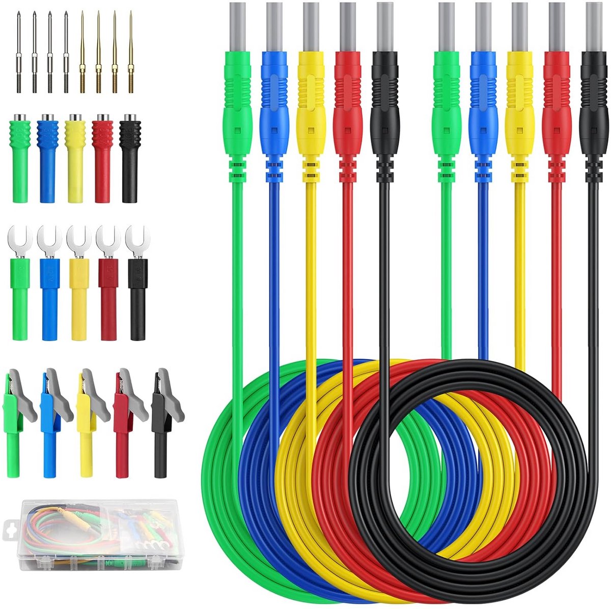 Meetkabels met 4mm Banaanstekker Set voor Multimeter en Laboratorium