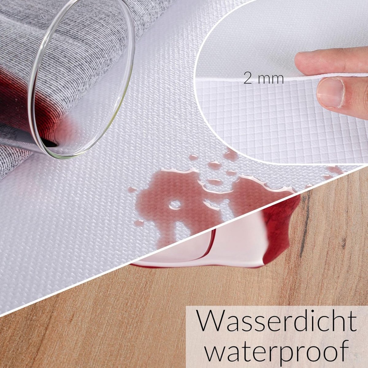 Beschermende Tafelkleed Onderlegger op Maat 2mm Meterware Krasbestendig