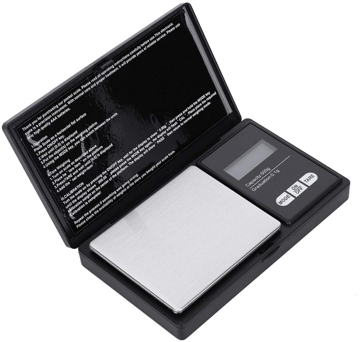 Mini Digitale Zakweegschaal Hoog Precisie 500g/0.01g voor Goud Zilver Sieraden