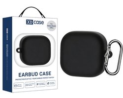 XDcase - hoesje geschikt voor Samsung Galaxy Buds 4 / 4 pro soft case cover - zwart - TPU hoesje Beschermhoes - Samsung Galaxy Buds 4 / 4 Pro Cover - Buds4 hoesje - gel hoesje met sleutelhanger
