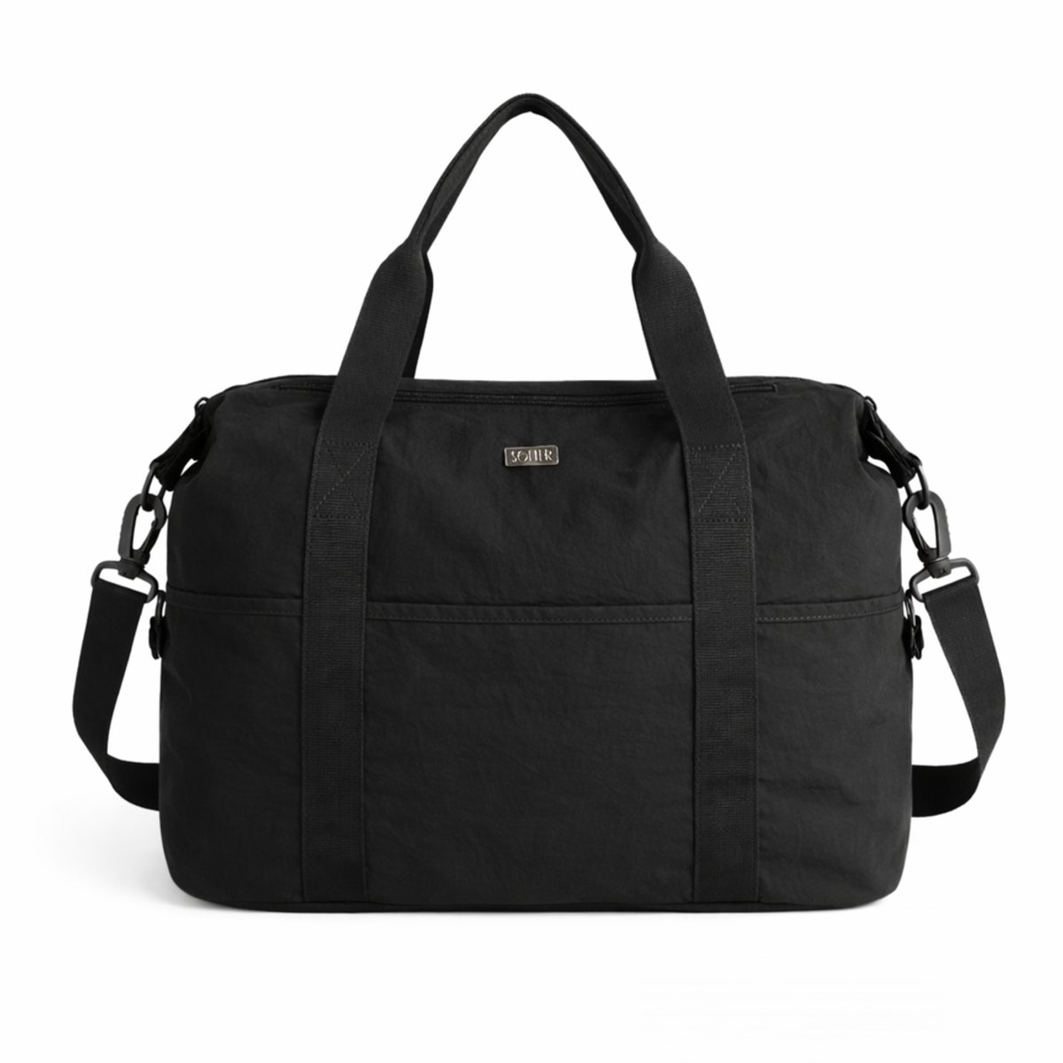 Solier Viona FB55 - Sporttas dames - Groot formaat - Lichtgewicht - Met bagageband - Zwart