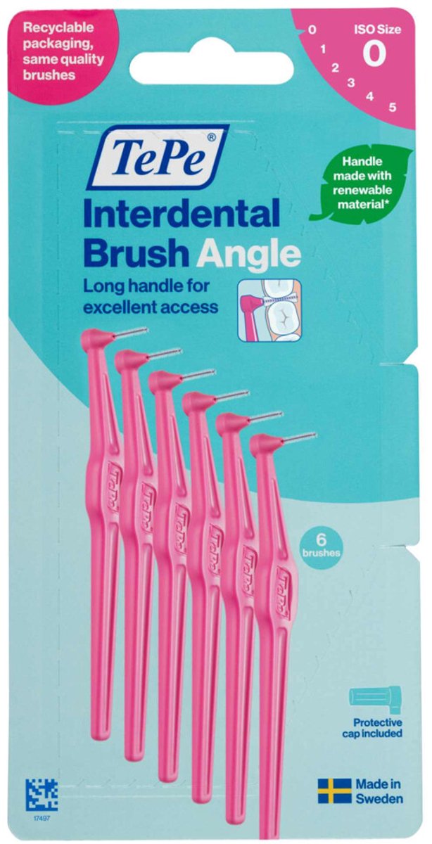 TePe Angle Interdentale Ragers 0,4 mm Roze - 6 stuks