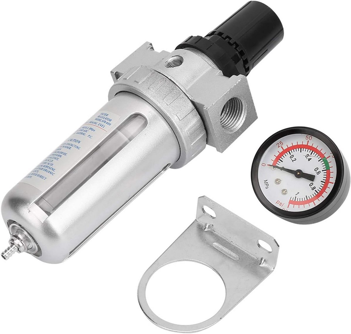 Luchtfilterregelaar met Drukmeter voor Persluchtcompressoren