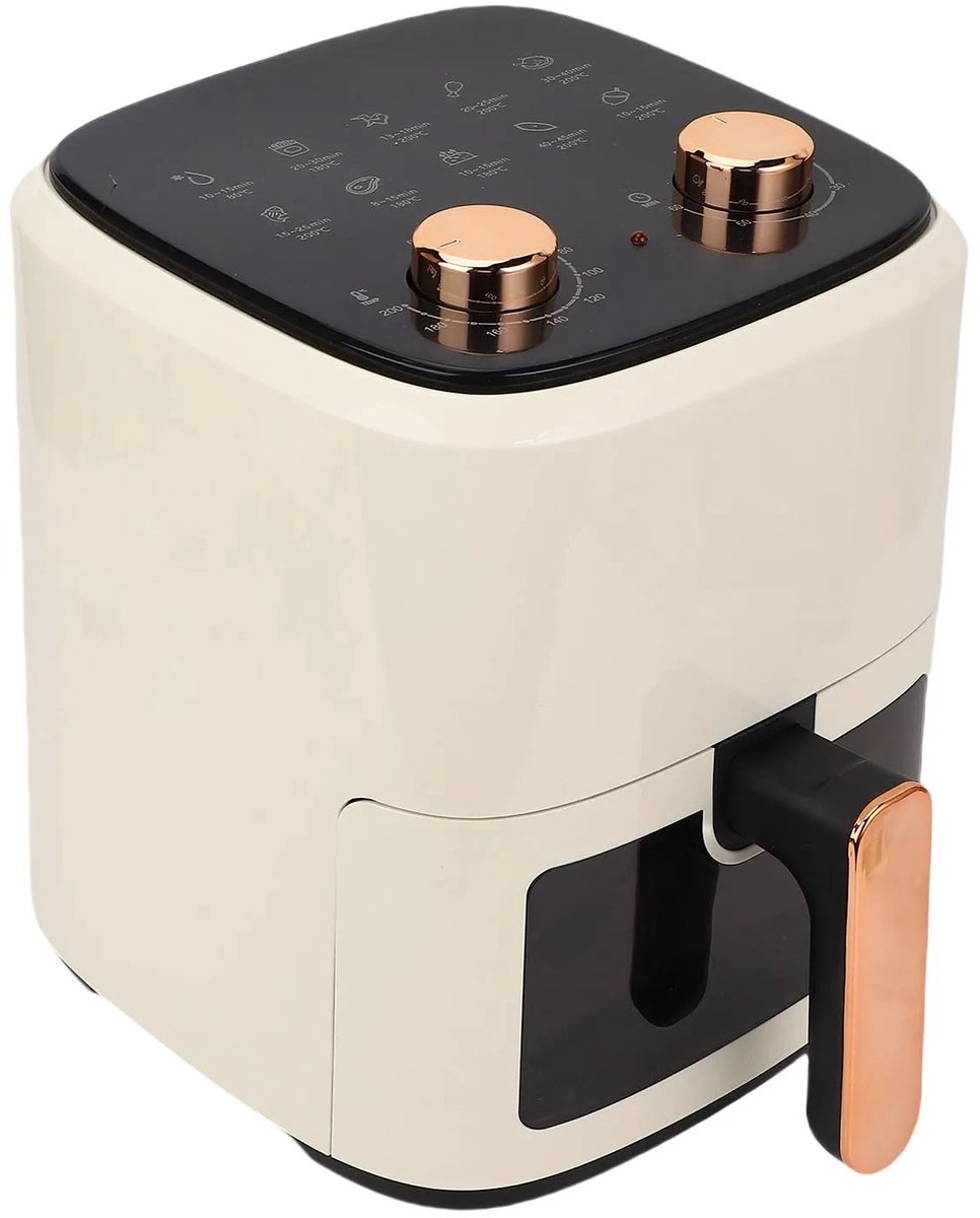 Sensova - Airfryer 5,5 Liter Olievrij Heteluchtfriteuse - Multifunctionele Elektrische Friteuse met 8 Automatische Programma’s - 1350W Vermogen - Grote Capaciteit voor Gezond, Snel en Vetarm Koken Thuis