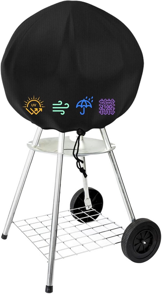 Weerbestendige ronde barbecuehoes voor kogelgrill