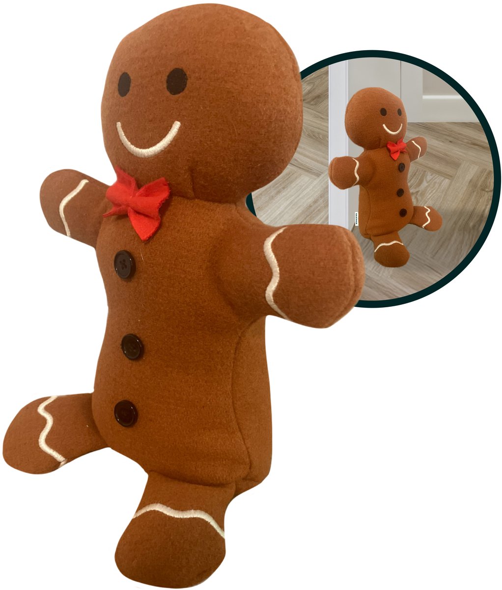 Deurstopper - 1 KG - Voorkomt dichtslaande deuren - Decoratief model voor binnen - Bruin - Speculaaspop