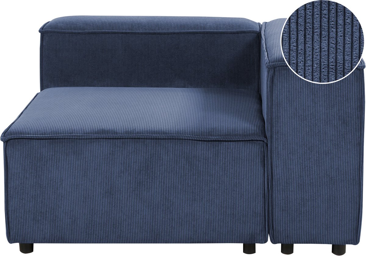 ARDAL - Hoekbank - Donkerblauw - Linkszijdig - Corduroy