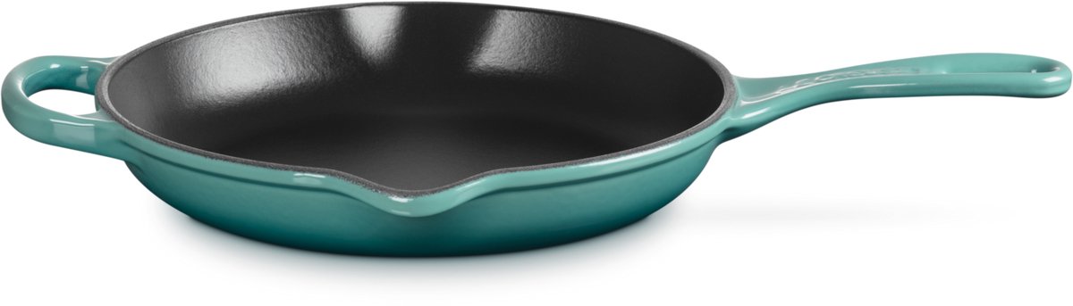 Le Creuset Signature - Skillet - Rond - 23cm - Geëmailleerd Gietijzer - Bleu Riviera