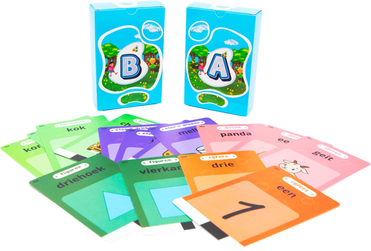 Beebie Babbels - De Taalbuddy - Blauwe Variant - Woordjes Leren - Het Spel om Nederlandse Woordjes te Leren - Educatief Speelgoed - Leer Nederlands - Montessori Speelgoed - Taalontwikkeling - Cognitieve Vaardigheden - Pratende Flitskaarten — afbeelding 2