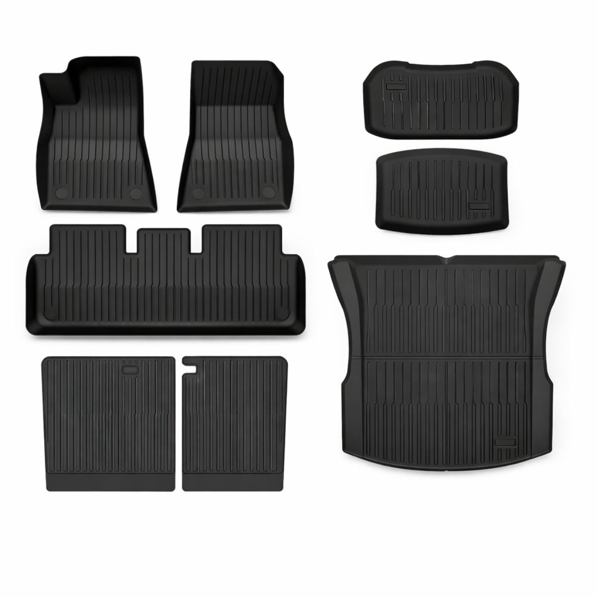 Automatten Tesla Model 3 Highland Rubber Ecoline – Mattenset Compleet - Interieur Accessoires