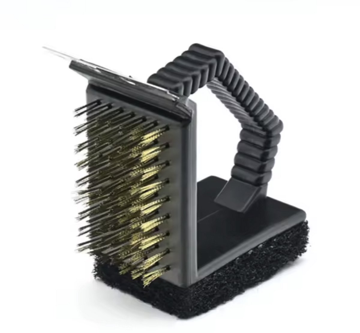 3-in-1 BBQ borstel - Barbecueborstel - RVS - Borstel voor de BBQ - Grillborstel - 12CM - CHPN