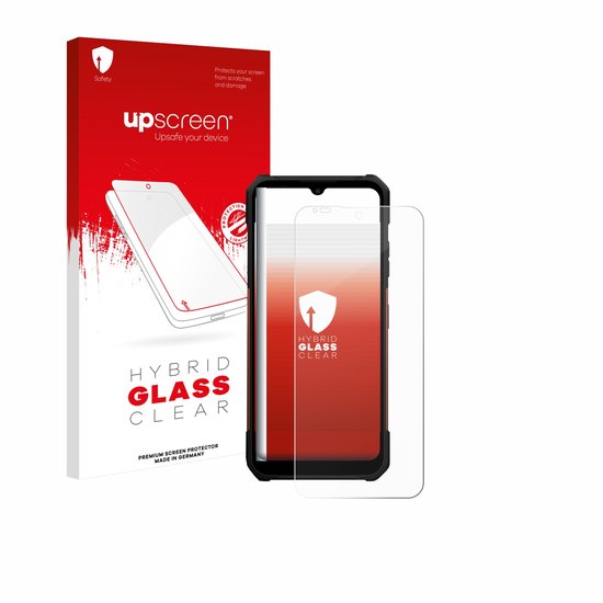 upscreen - Protection d'écran pour myPhone Hammer Construction 2 Thermal 5G - Film de protection en verre transparent