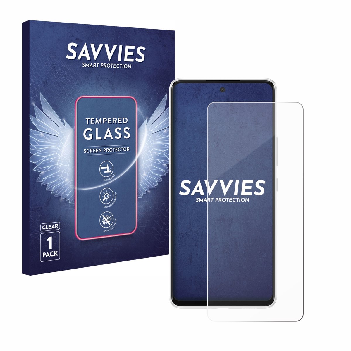 Savvies - Glas Screenprotector voor Samsung Galaxy A53 5G - Gehard Beschermglas 9H