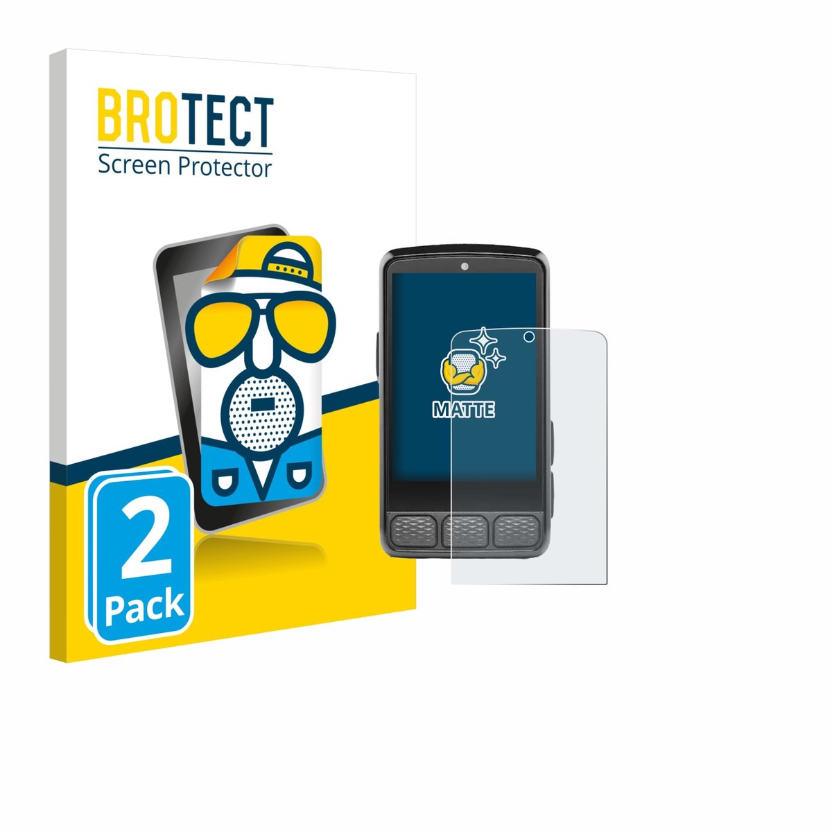 BROTECT - Screenprotector voor Wahoo Elemnt Roam V3 - Folie Beschermfolie matte 2 Stuks