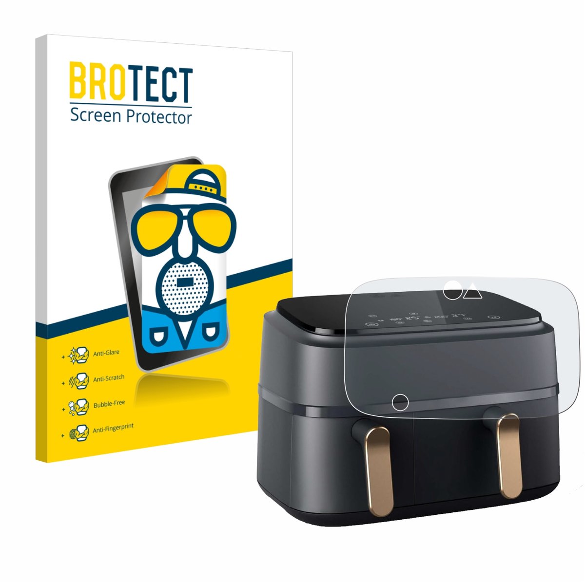 BROTECT - Screenprotector voor Philips Airfryer NA352/00 - Folie Beschermfolie matte