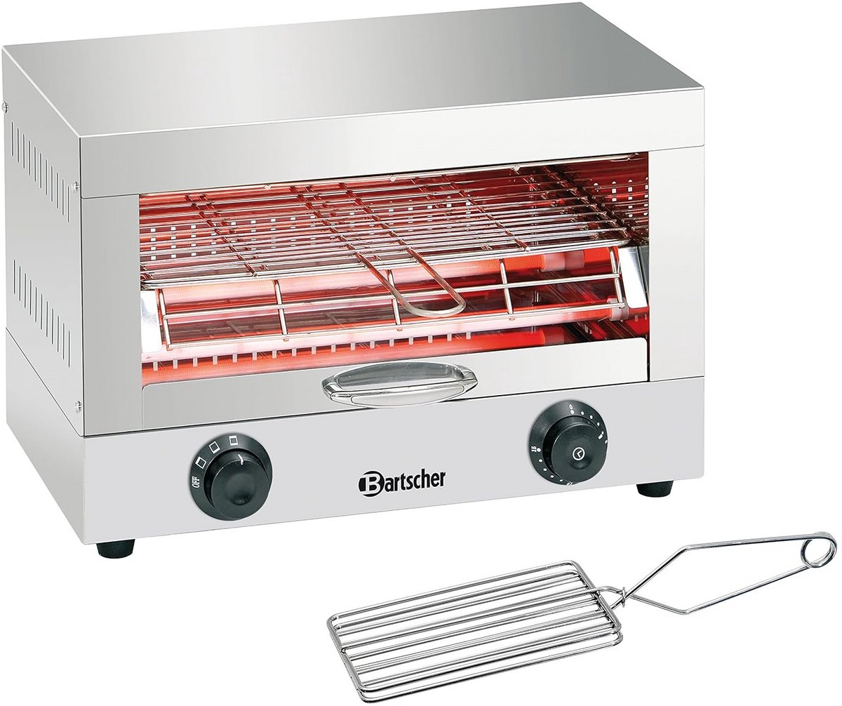 RVS Broodrooster Simpel voor 2 Broodjes - Compact en Duurzaam