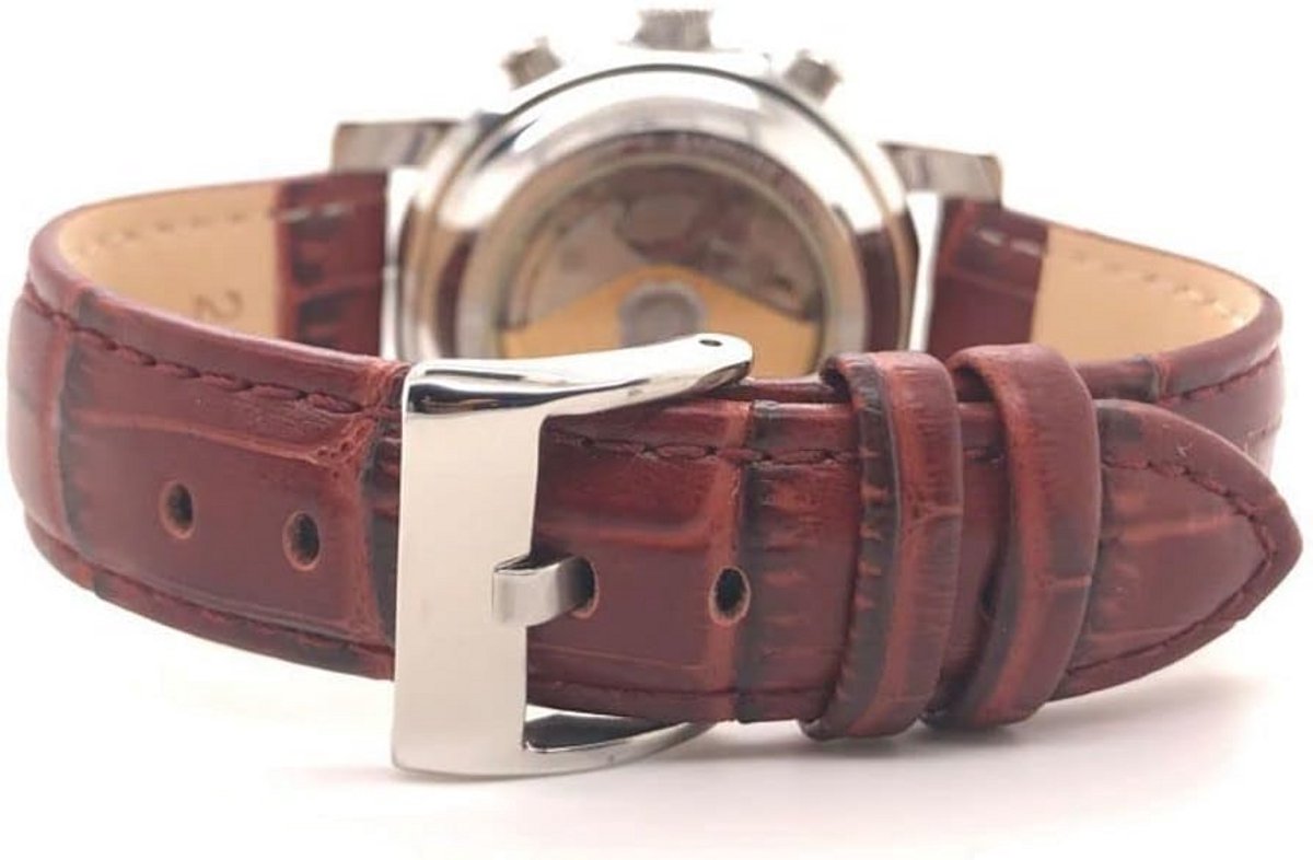 Luxe Horlogeband Echt Leer Krokodillenleer Alligator Diverse Maten