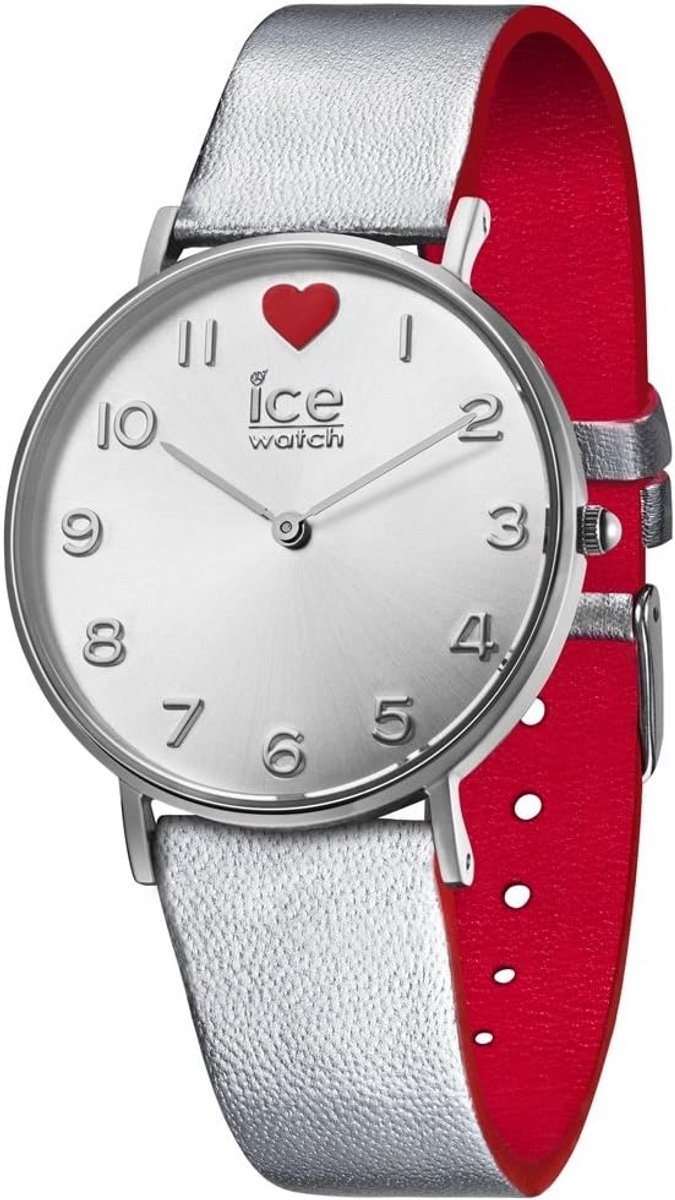 Dames Horloge Leer Goudkleurig Plat Design