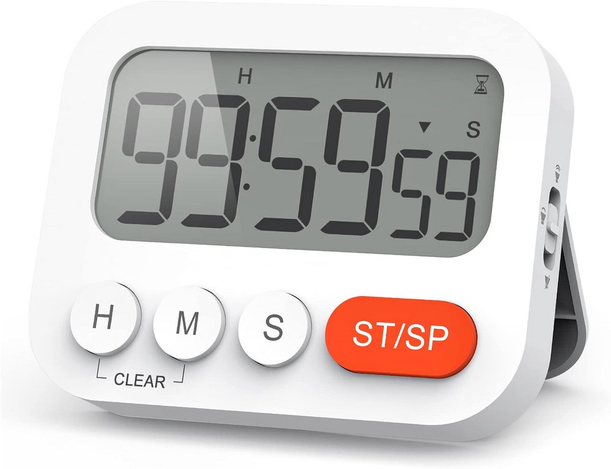 Digitale Keukentimer met Alarm, Stopwatch en LCD Scherm