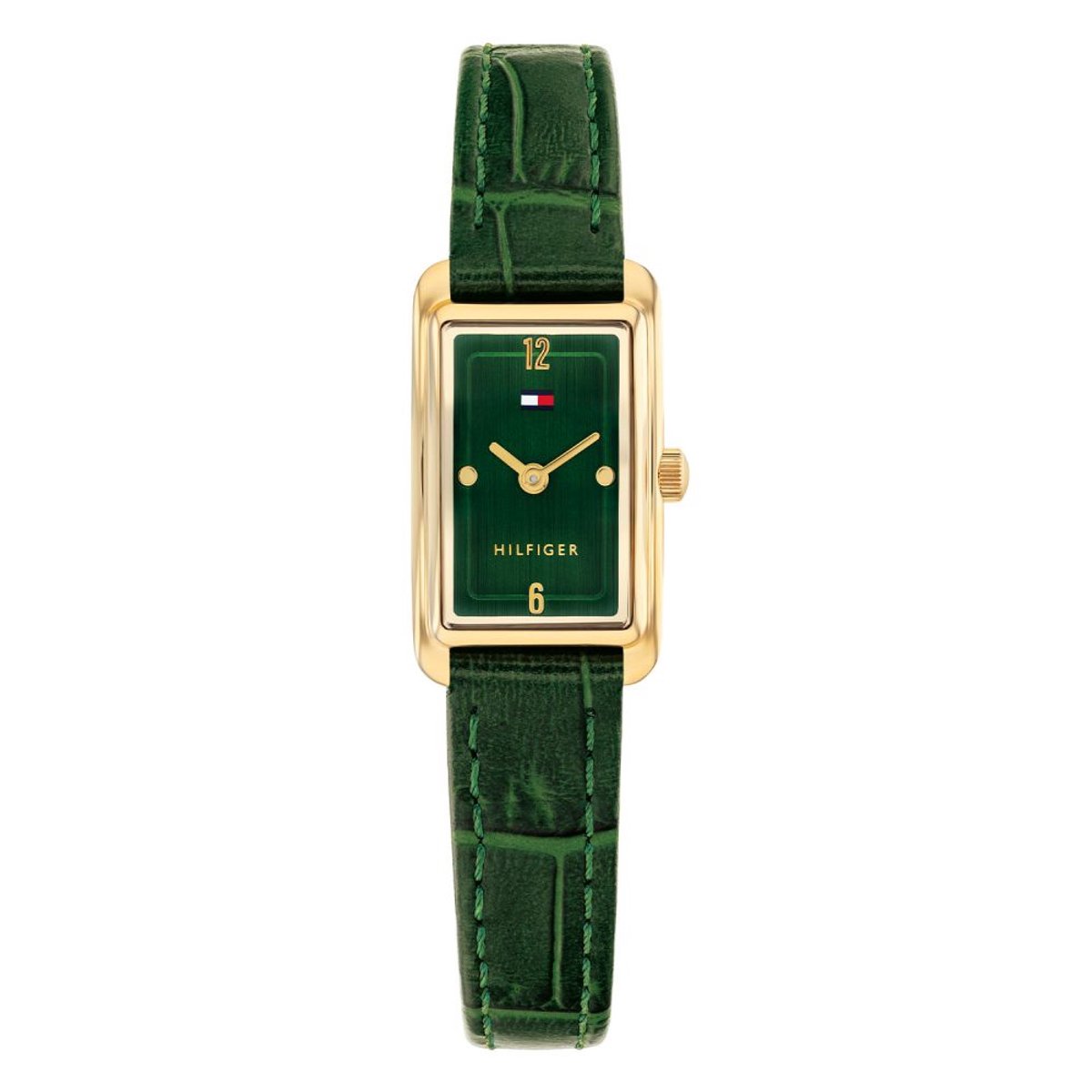 Tommy Hilfiger Madison 1782850 Horloge - Leer - Groen - Ø 19 mm