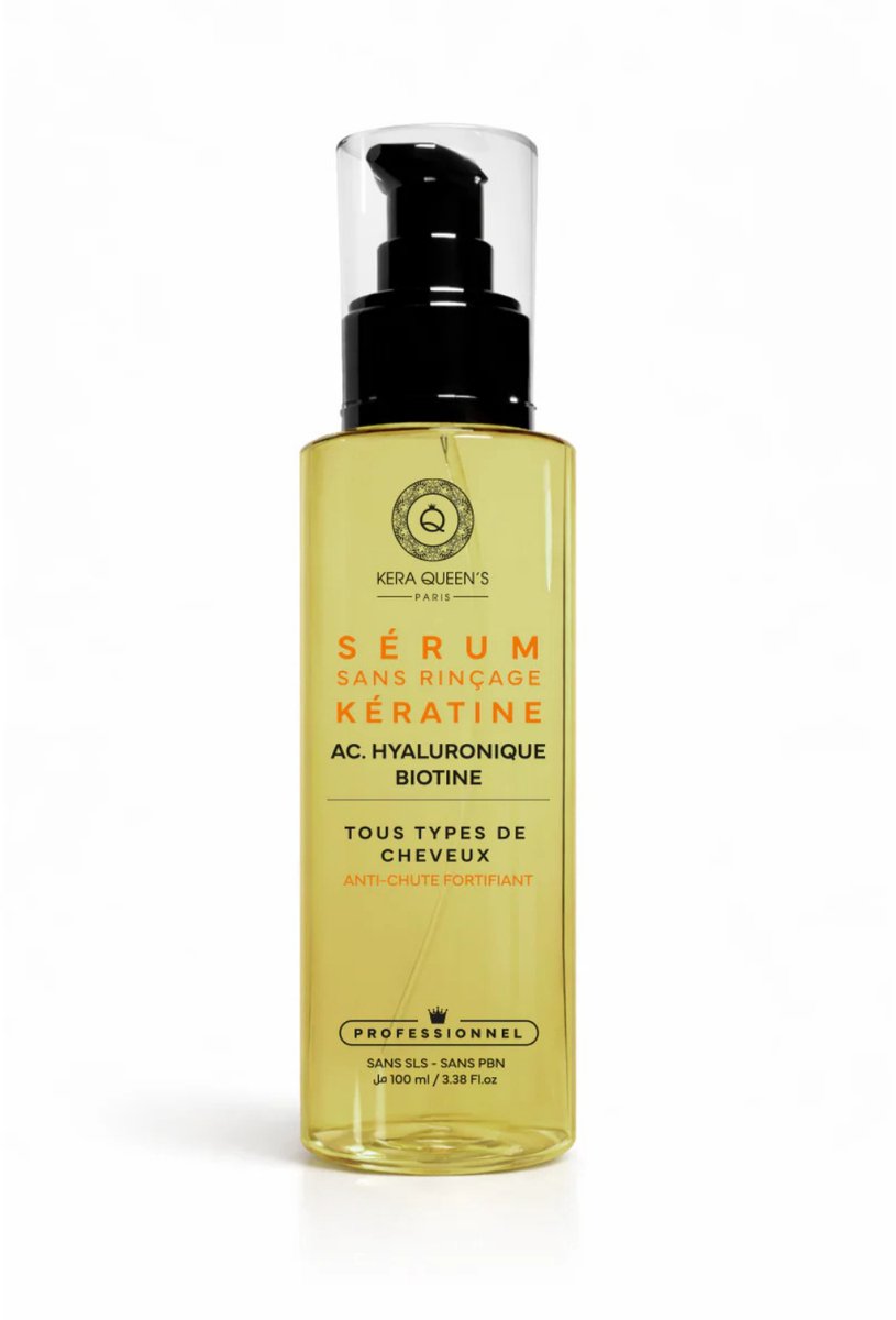Kera Queens Paris | Professional Hair Serum Keratin Biotin Hyaluronic Acid - alle haartypes - 100ml - Vegan