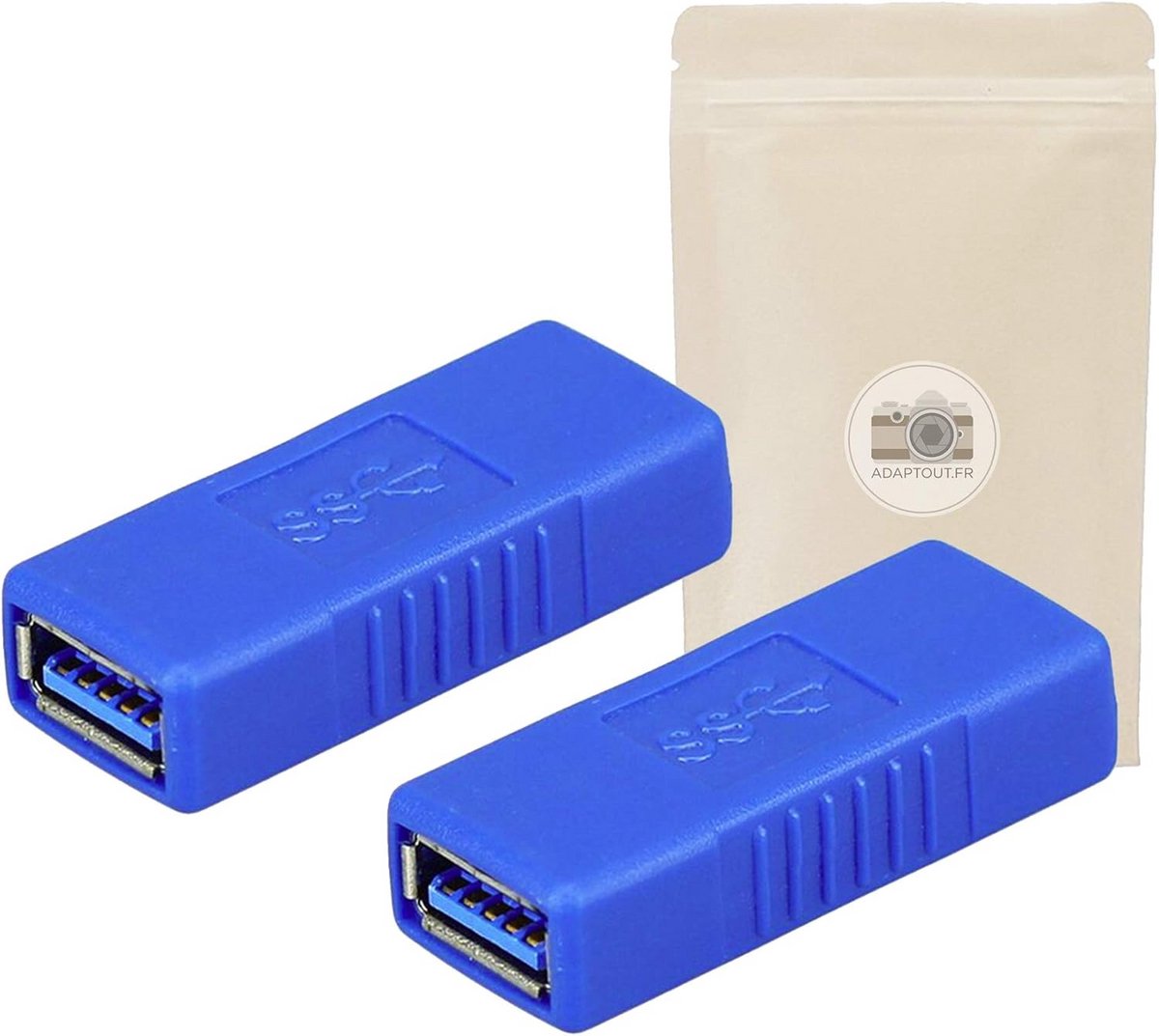 USB 3.0 Type A Vrouwelijke Verlengadapters - 2 Stuks