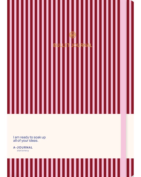 A-Journal Bullet Journal - roze Bordeaux