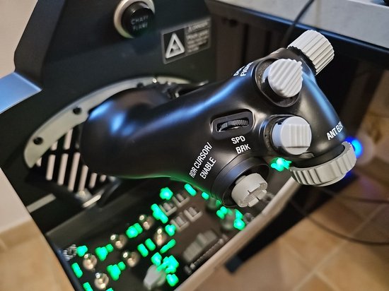 Thrustmaster Viper TQS - Flightsim Controller - Throttle - voor PC - metalen greep op schaal 1:1 - IDLE/AFTERBURNER - CHAFF/FLARE