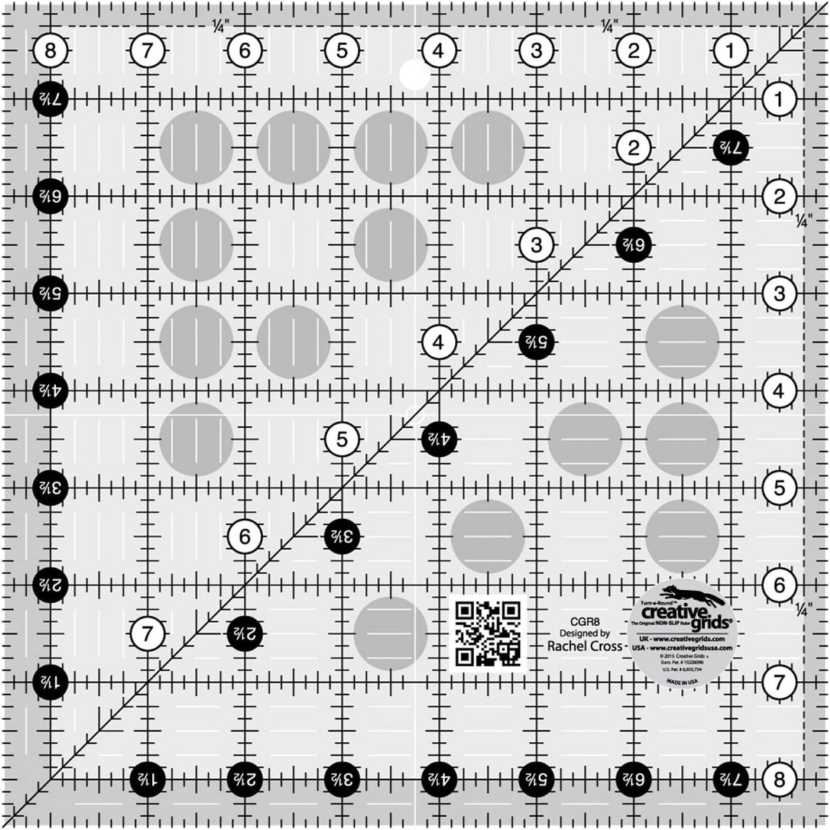 Vierkante Liniaal Template voor Quilten 8.5 Inch