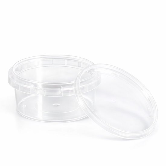 Vershouddozen met deksel, 6 stuks, 300 ml, luchtdichte vershouddoos, stapelbaar, rond, maalvoorbereidingsdozen, herbruikbare plastic kom, luchtdicht, lekvrij, set van 6 containers 6 deksels