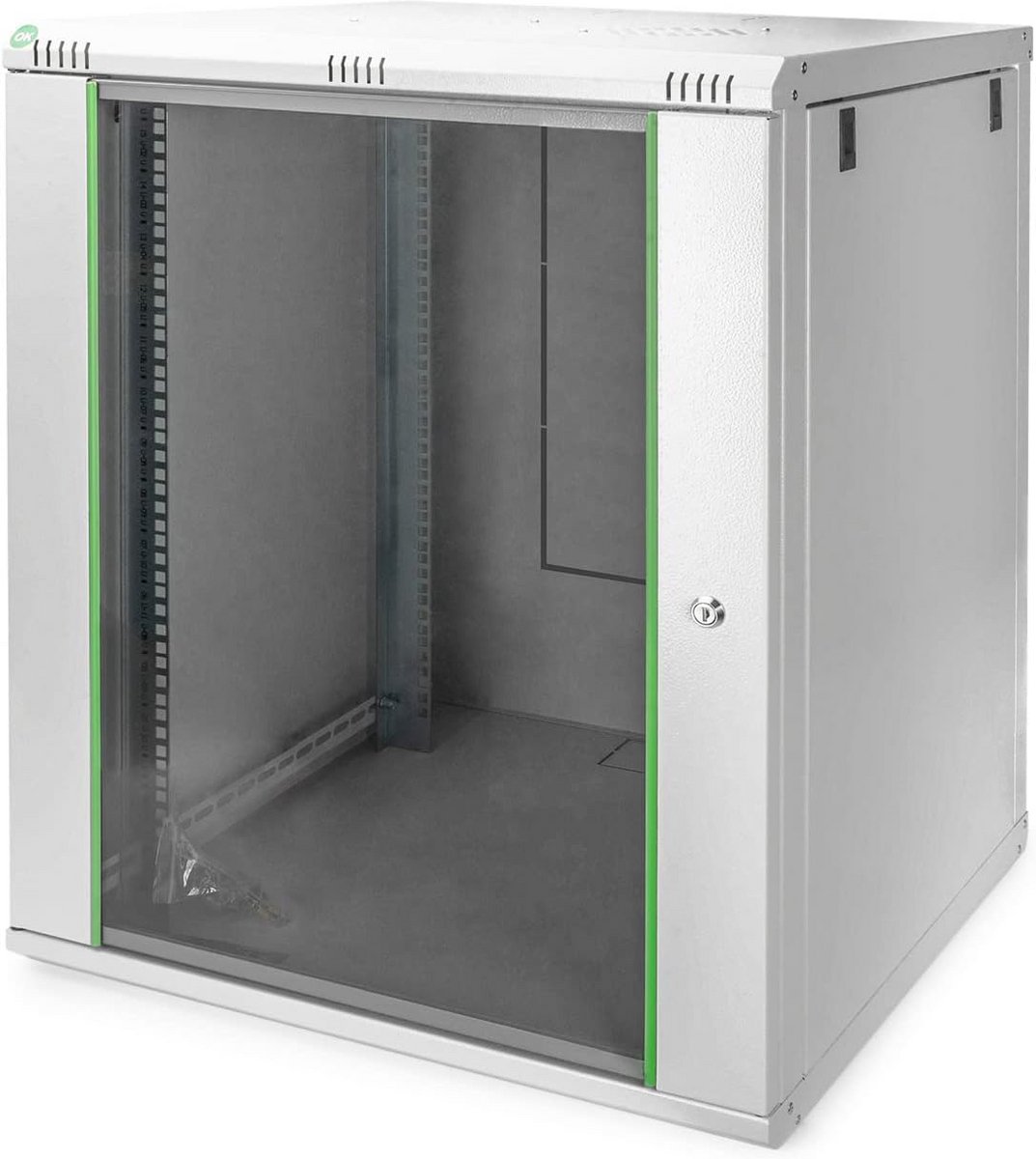 19 Inch Netwerkkast 16U Wandmontage 600mm Diep Grijs