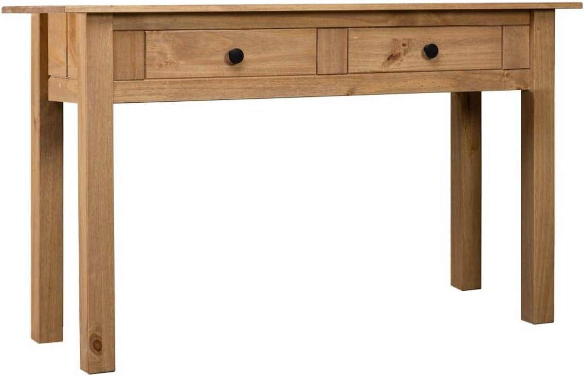 Stevige Haltafel van Massief Grenenhout met 2 Lades