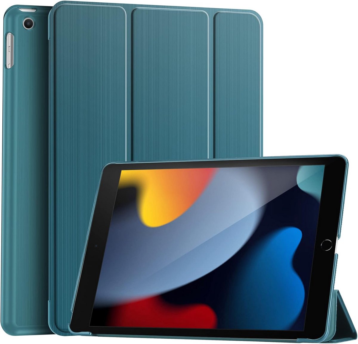 Slim Tri-Fold Smart Cover voor 10.2 inch iPad (9e/8e/7e Generatie) - Teal