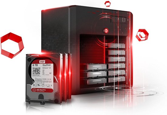 Interne Harde Schijf 6 TB SATA 7200 RPM voor NAS Systemen 1-16 Bay van Merkloos — afbeelding 4
