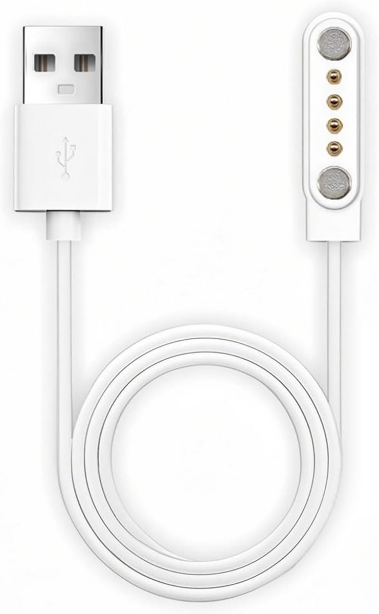 Magnetische USB Oplader voor Smartwatches met 4-Pins Aansluiting