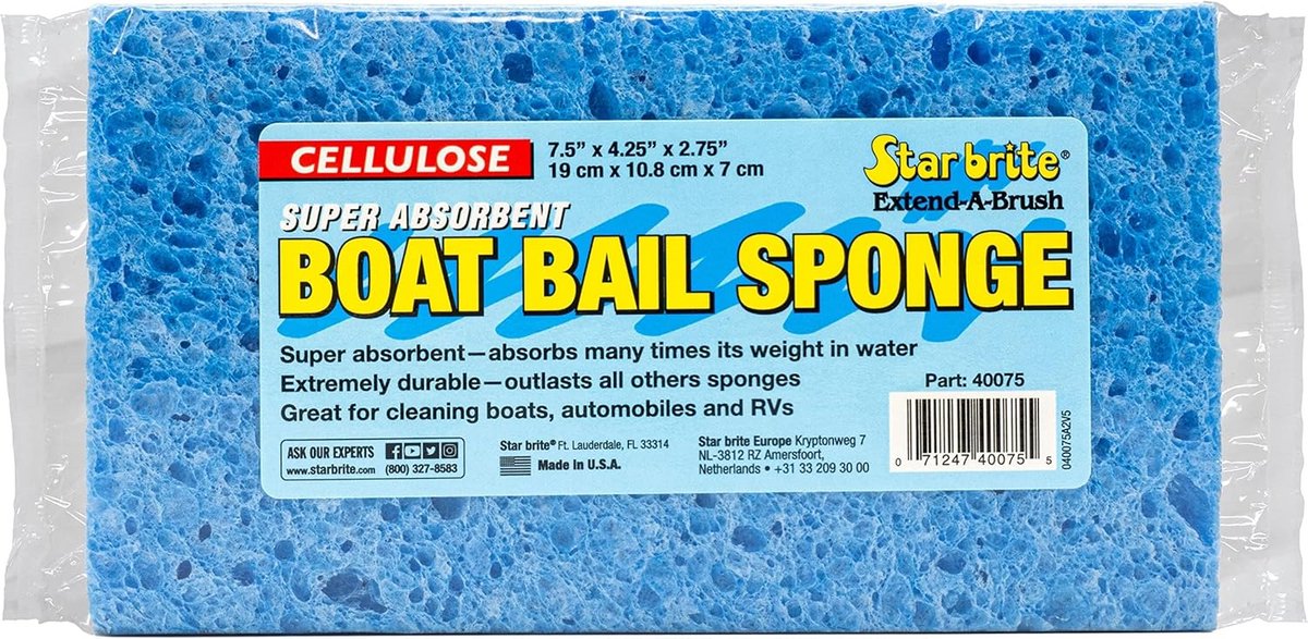 Grote Absorberende Cellulose Poets- en Schoonmaakspons