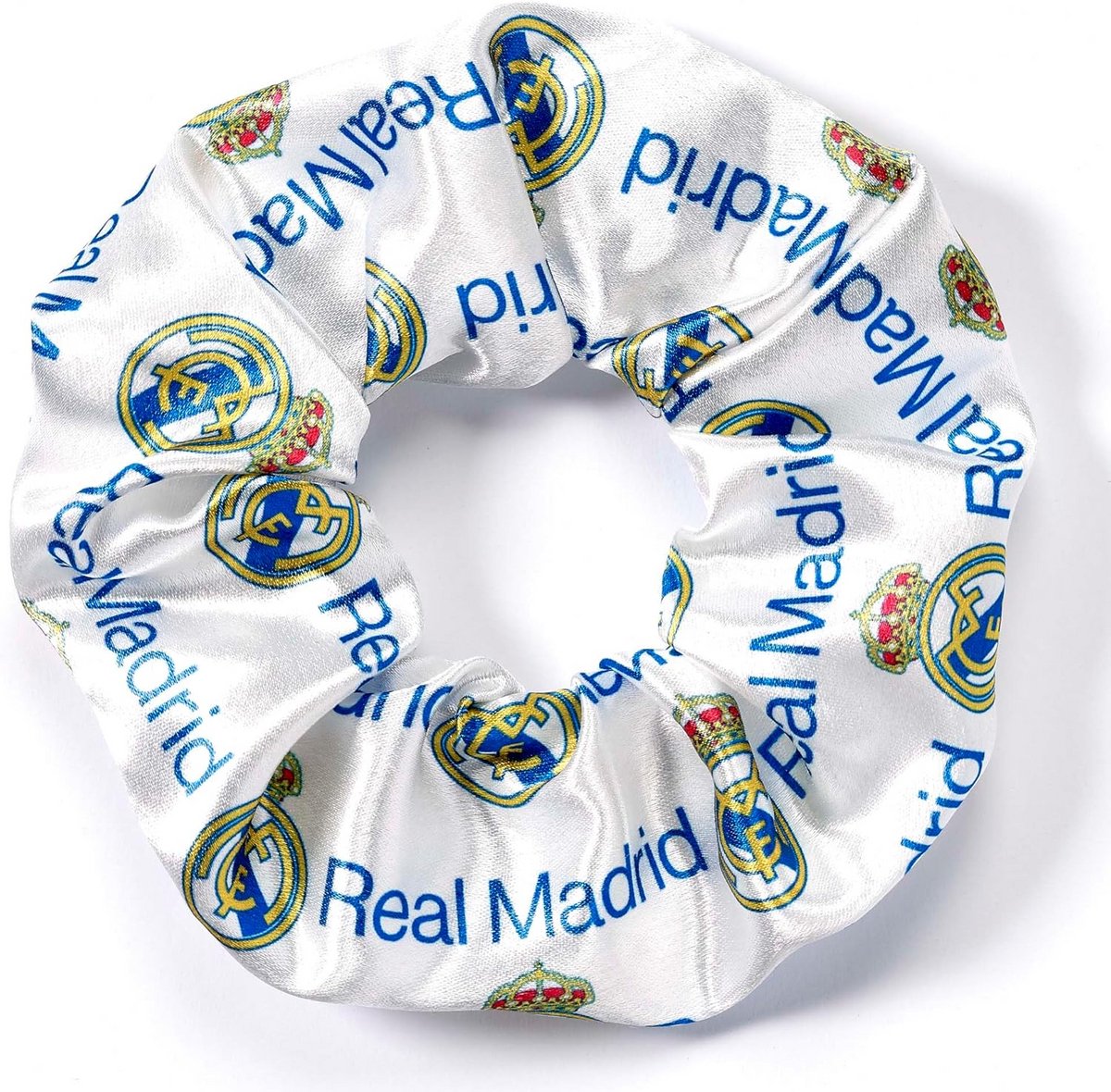 Voetbal Club Haar Scrunchie Marineblauw Geel Team Accessoire