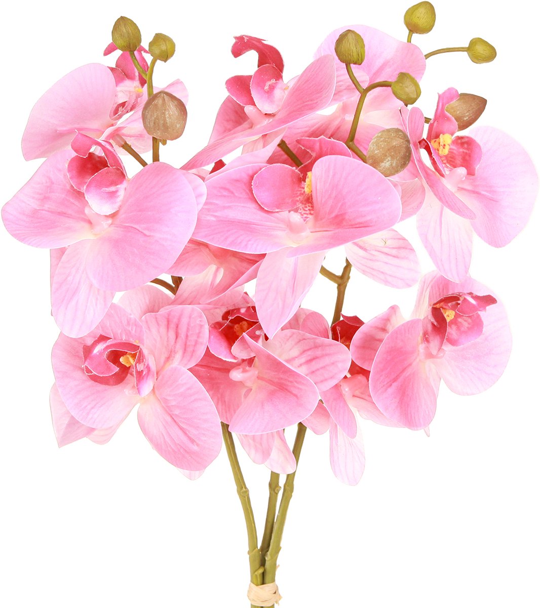 Viana Kunstmatige Orchideeën Roze Kunstbloemen Als Echt 56cm 3 Stuks, 3 Stüc