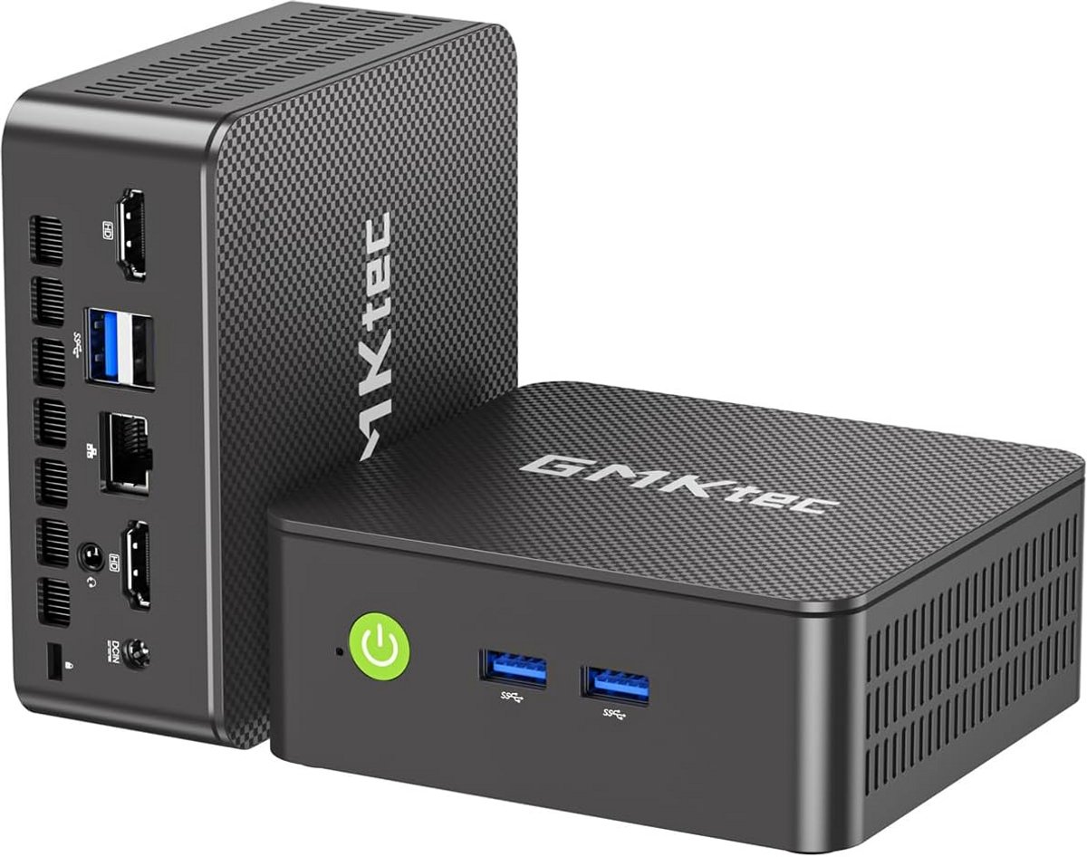 Mini PC Desktop Computer met N95 Processor, 16GB RAM en 512GB SSD - 4K Dual HDMI
