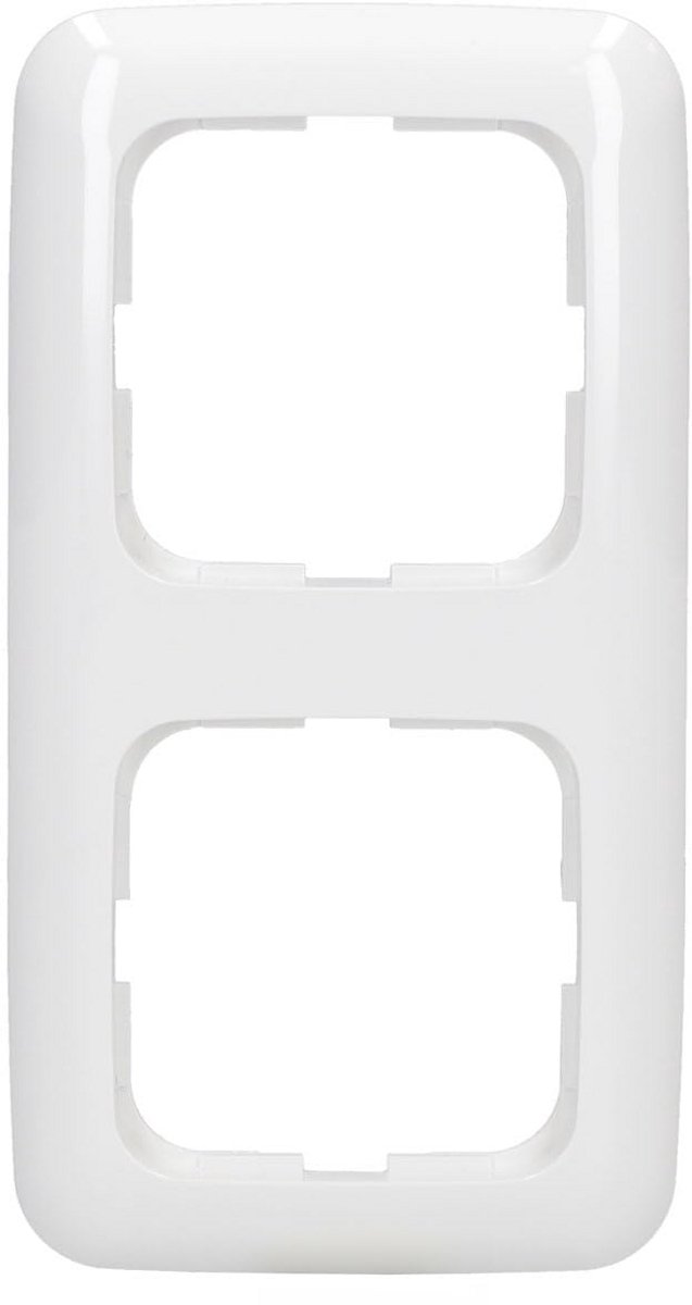 Tweevoudig Wissel/Stopcontact Frame Alpinewit - Modulair Wandcontactdoos Afdekraam