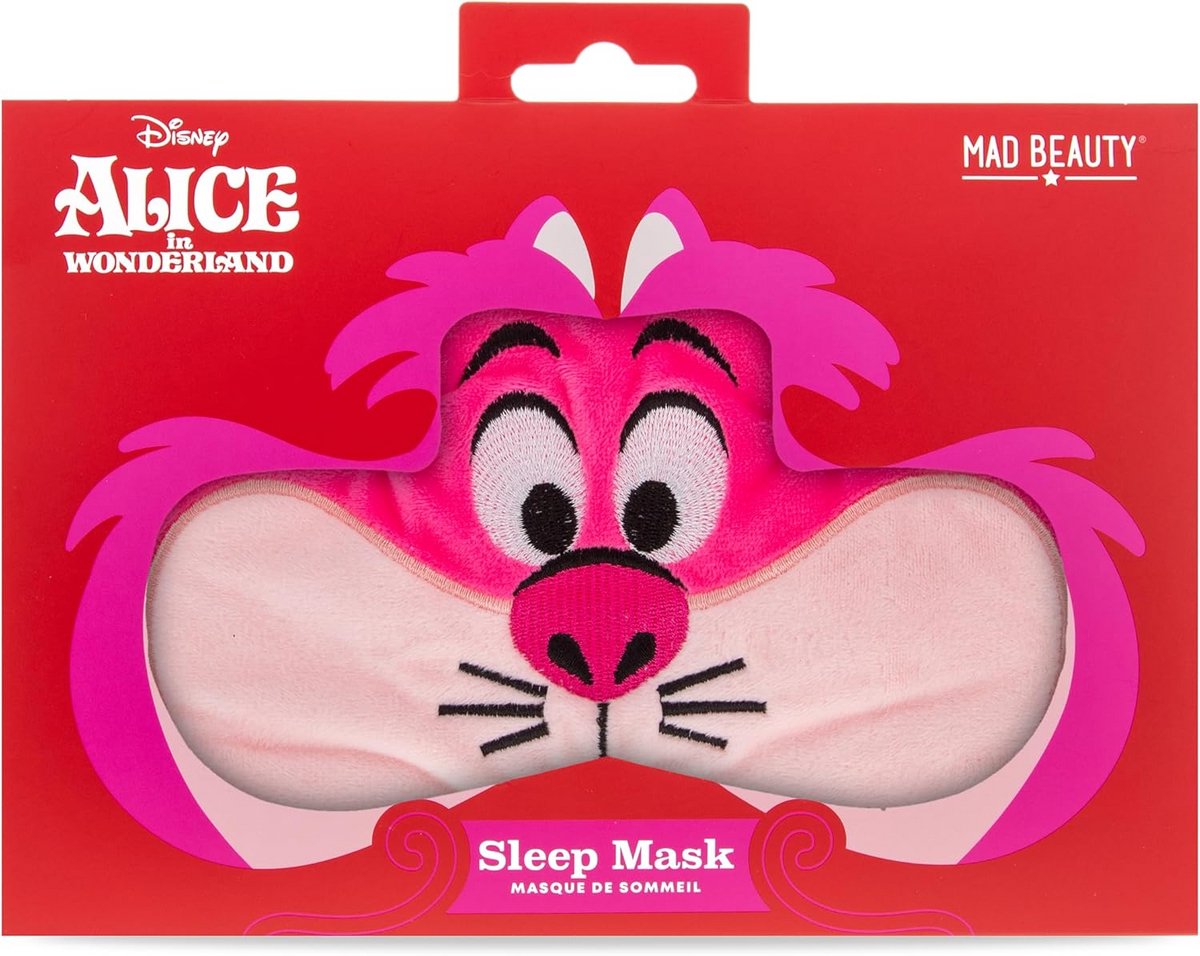 Comfortabel Slaapmasker met Grijnzende Kat Ontwerp voor Volledige Duisternis