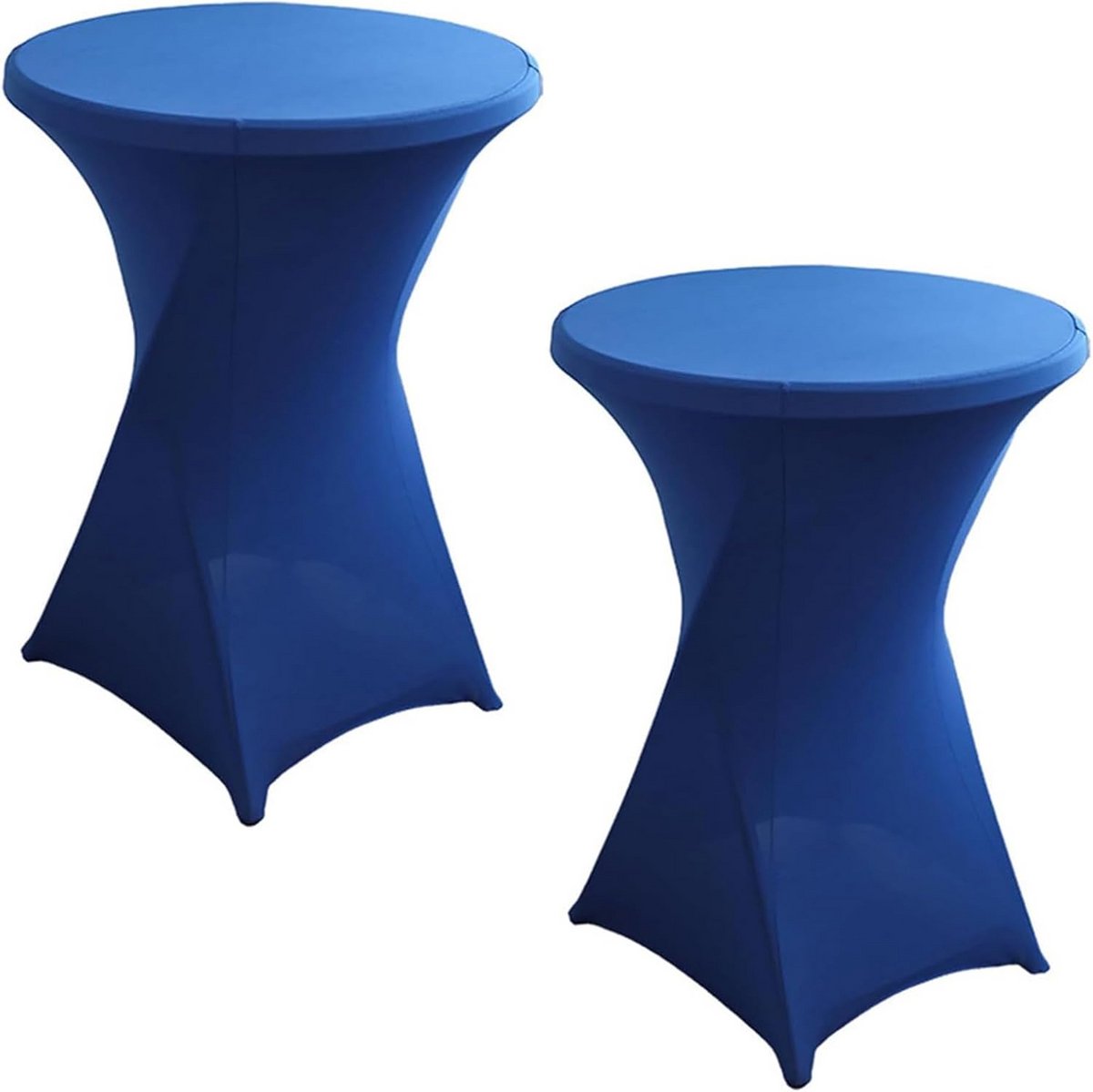 Stretch Ronde Cocktailtafelhoes 60 cm Hoogwaardig voor Feest en Evenementen (2 Stuks)