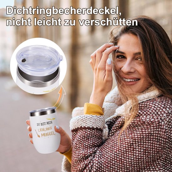 Gepersonaliseerde Koffiemok 'Du Bist My Favorite Mugel' - Grappig Cadeau voor Vriend, Vriendin of Verjaardag — afbeelding 5