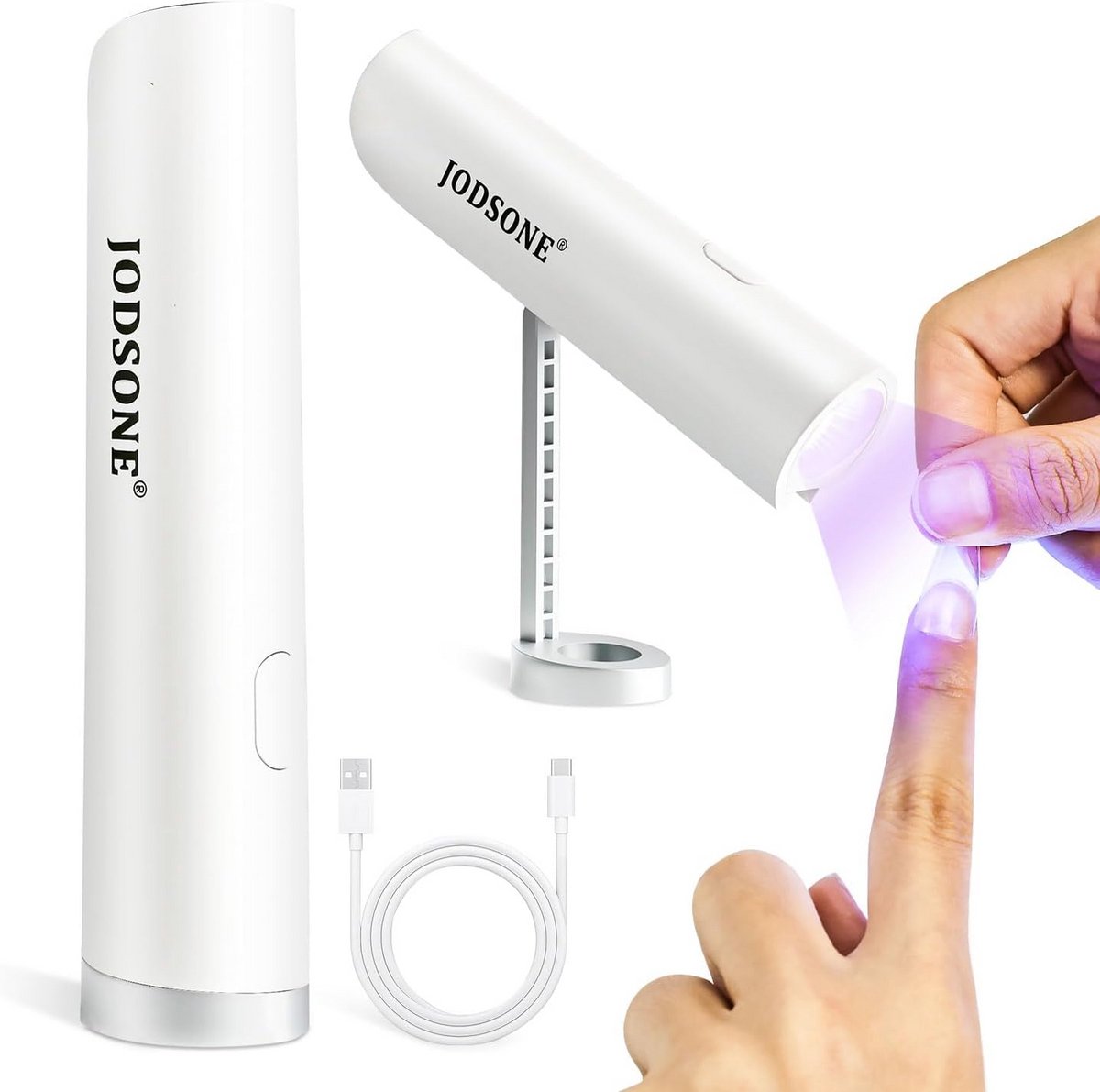 Draagbare UV Nagellamp met Standaard - Compact & USB Oplaadbaar voor Thuisgebruik en Salon