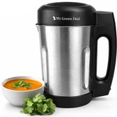 My Green Deal - Soepmaker - 2L - 1000 Watt - 6 programma's - Timer Display - RVS/ Zwart - ook geschikt als Blender