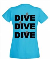 Procean DIVE DIVE DIVE t-shirt women XL lichtblauw