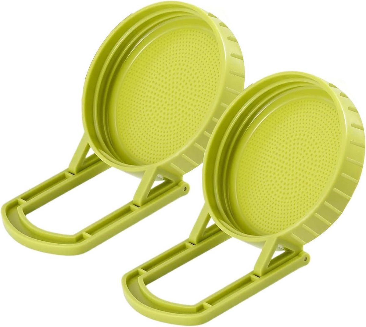 Set van 2 Kiemdekstels met Standaard voor Weckpotten Wijde Mond